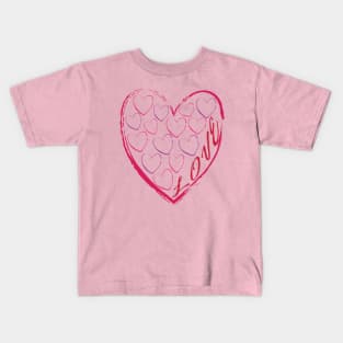 Hearts with Love Kids T-Shirt